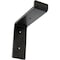 Ekena Millwork Steel Truss Shelf Bracket, Antiqued Pewter 2"W x 6"D x 6 1/4"H BKTM02X06X06TSAPW - alternate 1